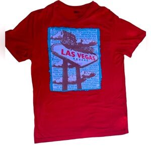 4 for $20 Red Las Vegas graphic t shirt size medium M